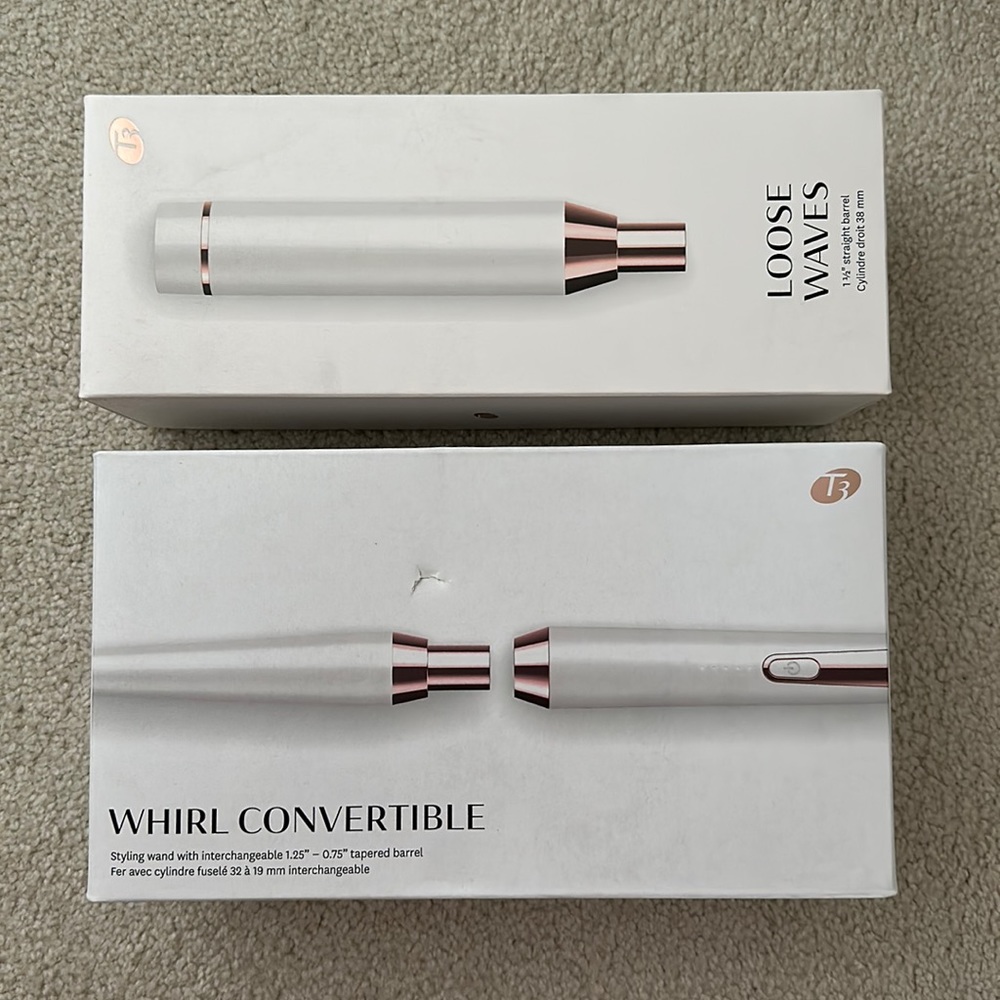 T3 Convertible Curling Iron with two barrels